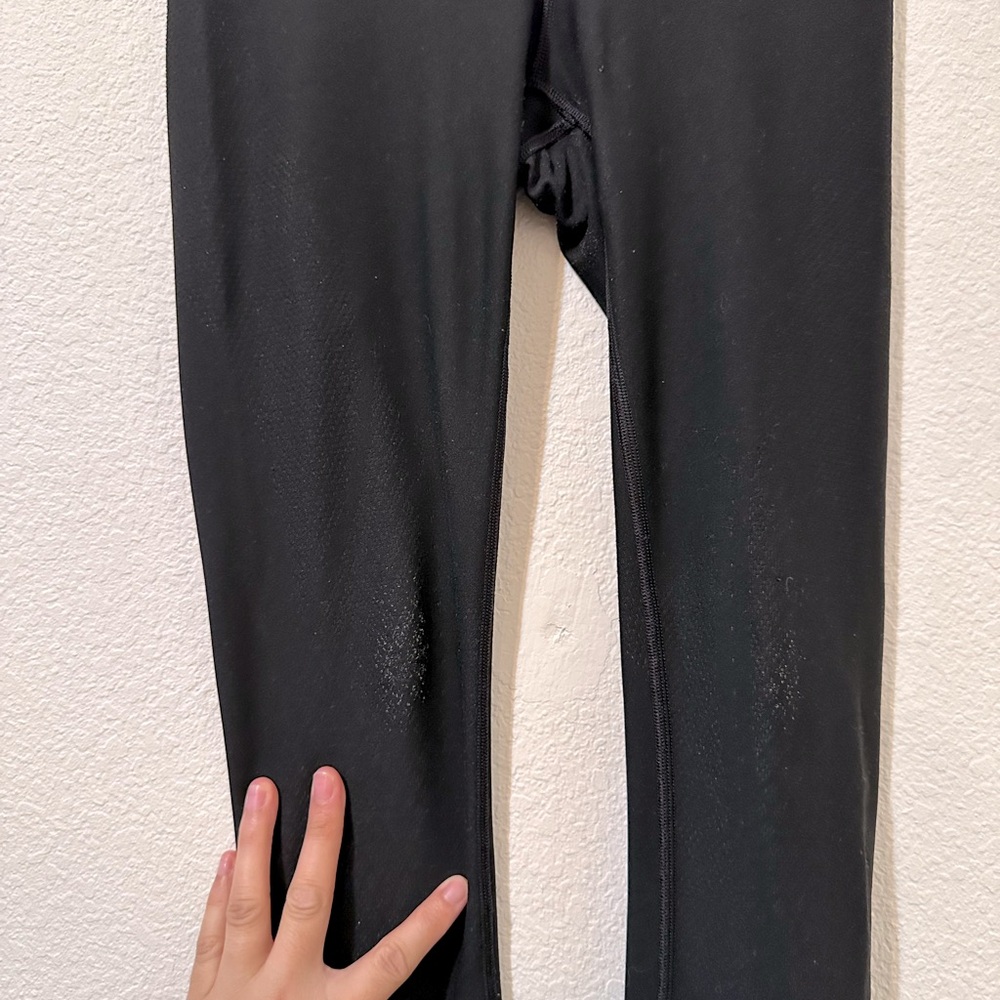 🏃🏻‍♀️RARE🏃🏻‍♀️LULULEMON Mapped Out High-Rise Tight 28" Black/Black Leggings - Picture 11 of 13